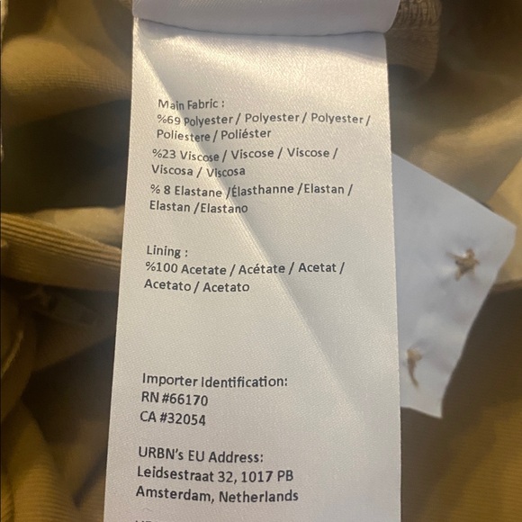 Anthropologie Exquise Dress Workwear Career Straight Leg Pants Camel Size 2X - Picture 10 of 13